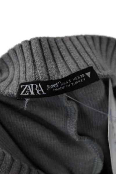 Zara Womens Pullover Sweater Gray Size S