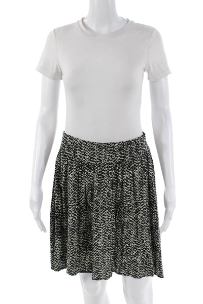 Aqua Womens Geometric Mini Skirt Black Size S