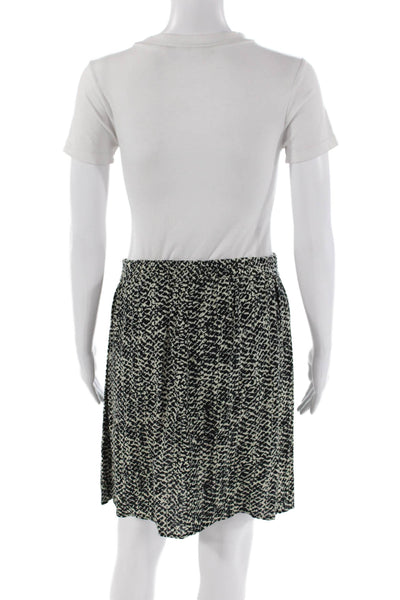 Aqua Womens Geometric Mini Skirt Black Size S