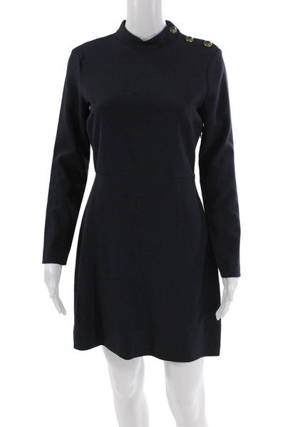 Zara Woman Womens A-Line Mini Dress Blue Size S