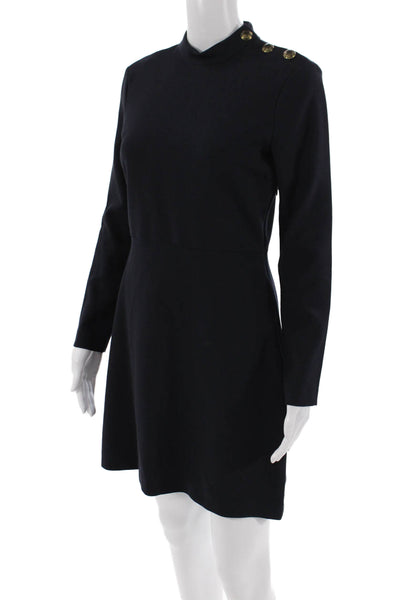 Zara Woman Womens A-Line Mini Dress Blue Size S