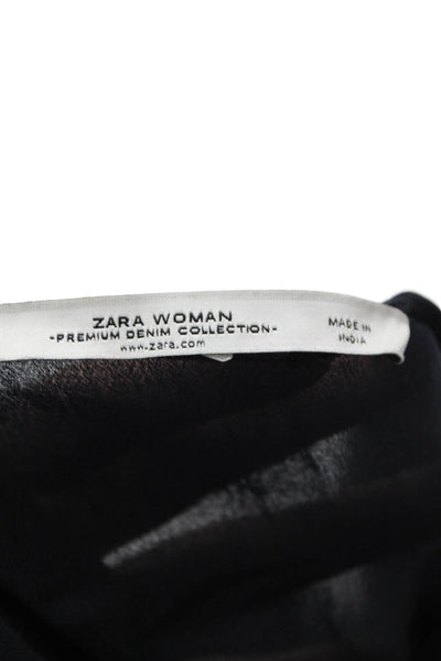 Zara Woman Womens T-Shirt Dress Blue Size M
