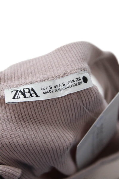 Zara Womens Sleeveless Tank Dress Pink Size S