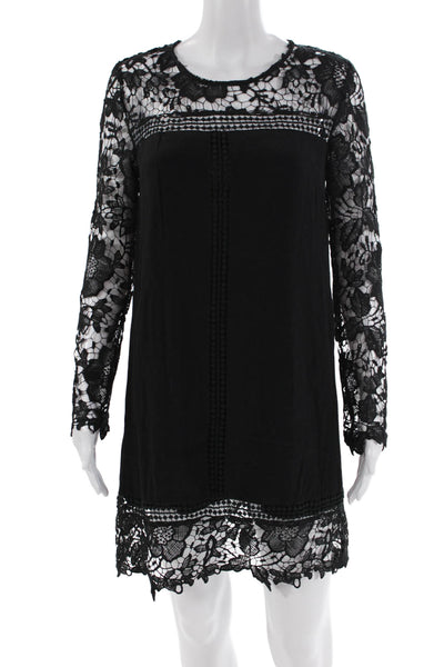 Lush Womens Sheath Mini Dress Black Size S