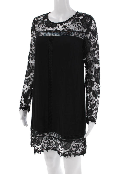 Lush Womens Sheath Mini Dress Black Size S