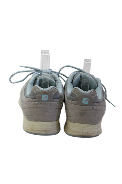 New Balance Womens 877 Suede Trim Lace Up Walking Sneakers Gray Blue Size 11