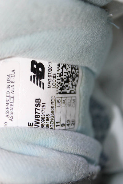 New Balance Womens 877 Suede Trim Lace Up Walking Sneakers Gray Blue Size 11