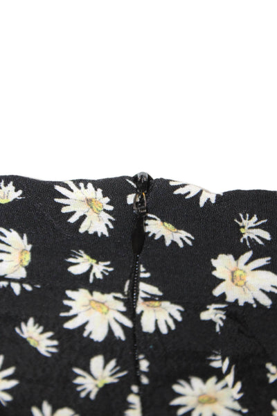 Zara Women's Zip Closure Ruffle Flat Front Floral Shorts Size L