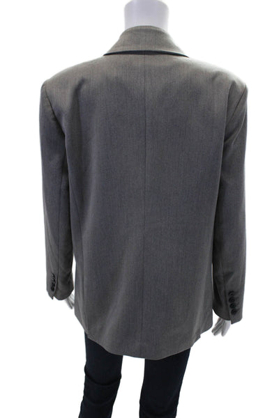 Something Navy Womens Long Sleeve Two Button Blazer Jacket Gray Size XS
