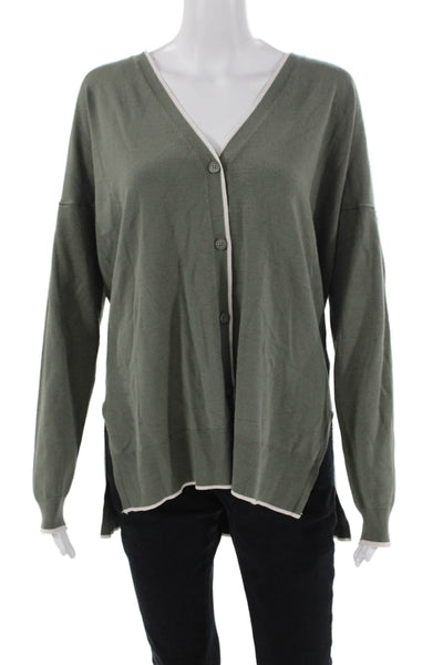 SplendidWomens Cardigan Sweater Green Size S