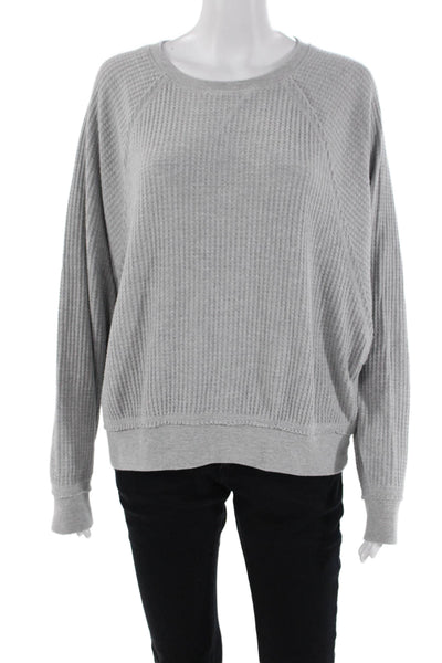 Z Supply Womens Pullover Sweatshirt Gray Size M