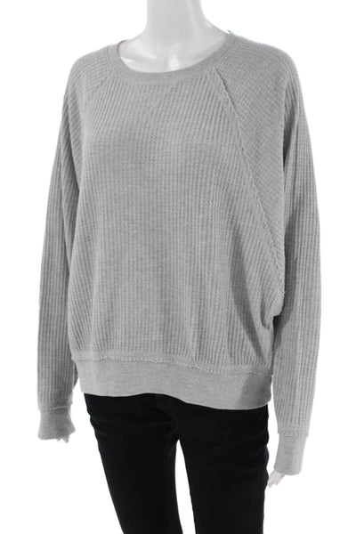 Z Supply Womens Pullover Sweatshirt Gray Size M