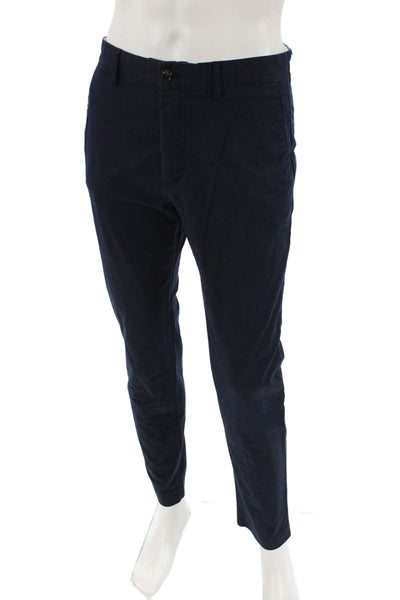 Zara Tapered Flat Front Pants Blue Size 30