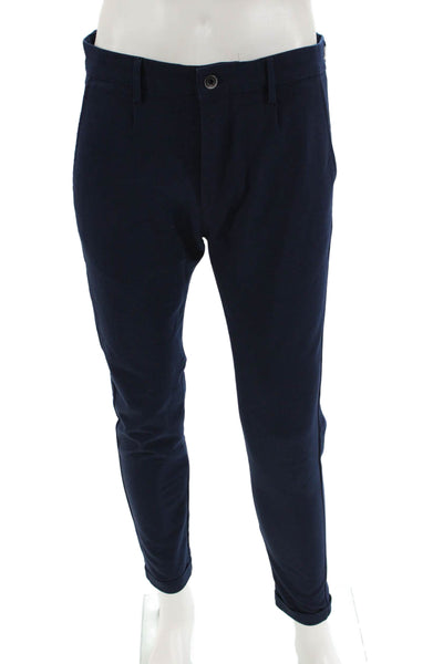 Zara Man Mens Stretch Tapered Pants Blue Size 31