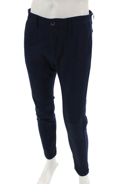 Zara Man Mens Stretch Tapered Pants Blue Size 31