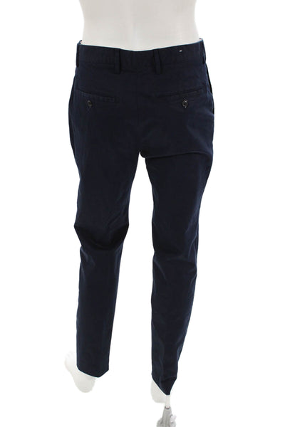 Zara Mens Flat Front Dress Pants Blue Size 32