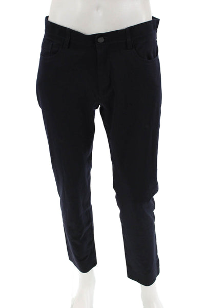 Theory Womens Raffi Slim Fit Pants Blue Size 32