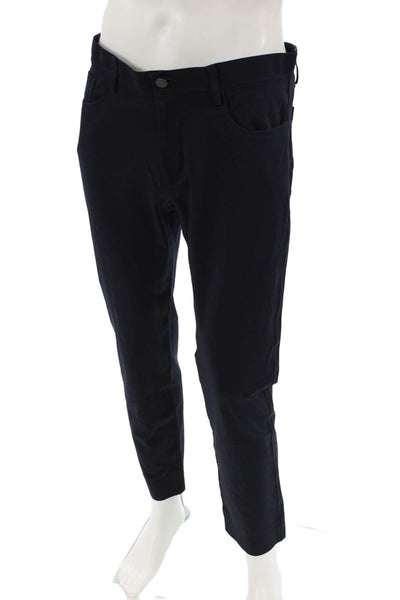 Theory Womens Raffi Slim Fit Pants Blue Size 32