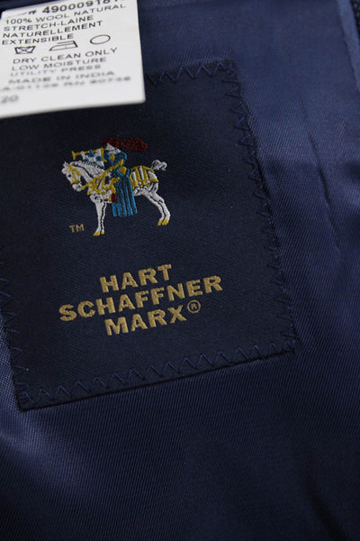 Hart Schaffner Marx Boys Two Button Notched Lapel Blazer Jacket Navy Size 20