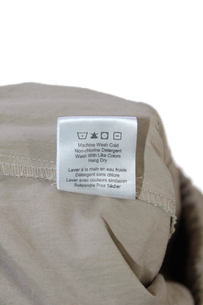 Heartloom Womens Cotton Blend Drawstring Waist Cargo Pants Beige Size S