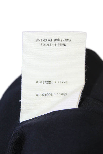 L'Agence Womens Silk Scoop Neck Tank Top Blouse Black Size S