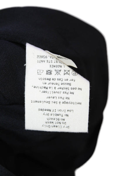 L'Agence Womens Silk Scoop Neck Tank Top Blouse Black Size S