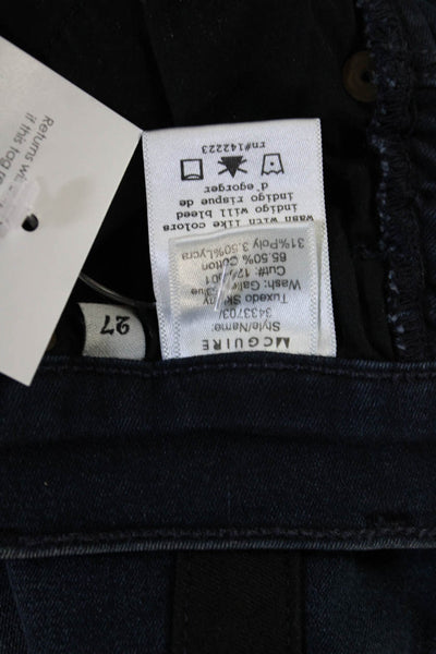McGuire Women's Midrise Five Pocket Zip Ankle Skinny Denim Pants Size 27