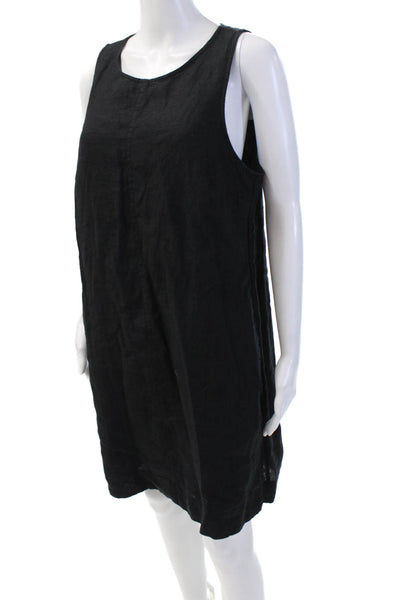 J Crew Womens Tank Mini Dress Black Size XS