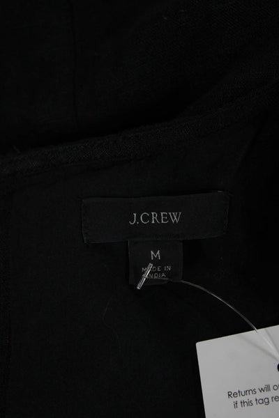 J Crew Womens Tank Mini Dress Black Size XS