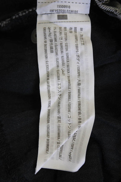Abercrombie & Fitch Womens Straight Jeans Black Size 26