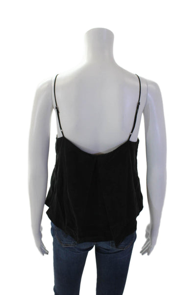 Philanthropy Womens Spaghetti Strap Cropped Cami Top Black Size S