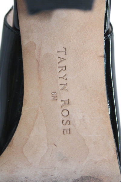 Taryn Rose Womens Open Toe Slingback Block Heels Black Size 08