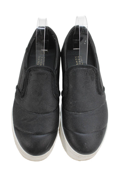 Barneys New York Womens Textured Slip On Lined Shoes Black Size EUR 40