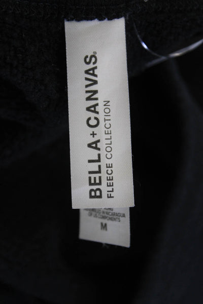 Bella + Canvas Womens Graphic Crew Neck Long Sleeve Sweatshirt Black Size M