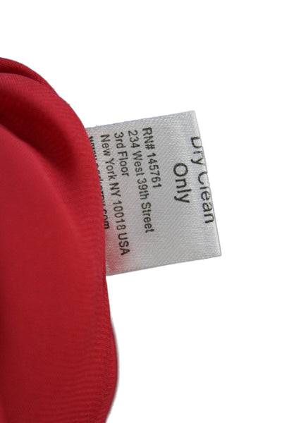 Parker Womens Sleeveless Keyhole Mini Shift Dress Red Size Extra Small