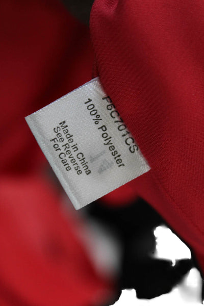 Parker Womens Sleeveless Keyhole Mini Shift Dress Red Size Extra Small