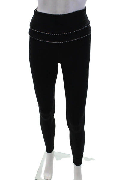 ALALA Womens Mid Rise Pull On Leggings Black Grey Size Extra Small