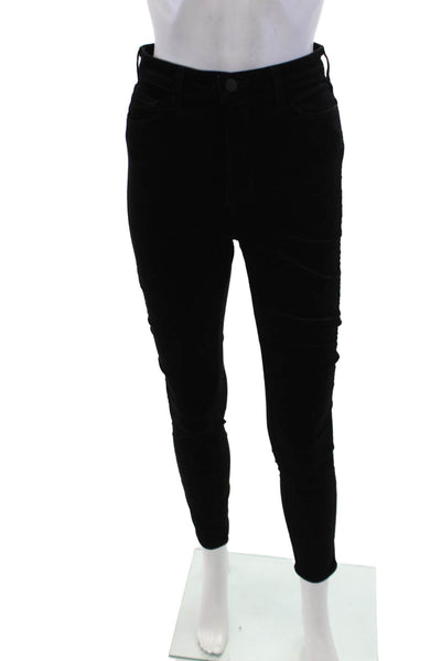 L'Agence Womens Katrina Ultra High Rise Skinny Leg Pants Black Size 27