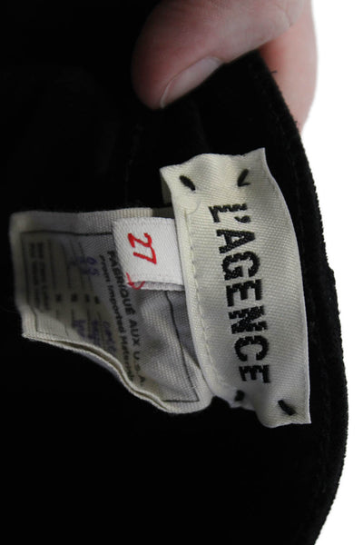 L'Agence Womens Katrina Ultra High Rise Skinny Leg Pants Black Size 27