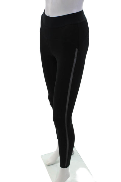 Heroine Sport Womens Mid Rise Pull On Net Sides Leggings Black Size Extra Small