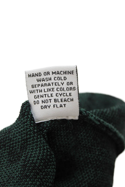 Carmen Carmen Marc Valvo Womens Scoop Neck Houndstooth Dress Green Small