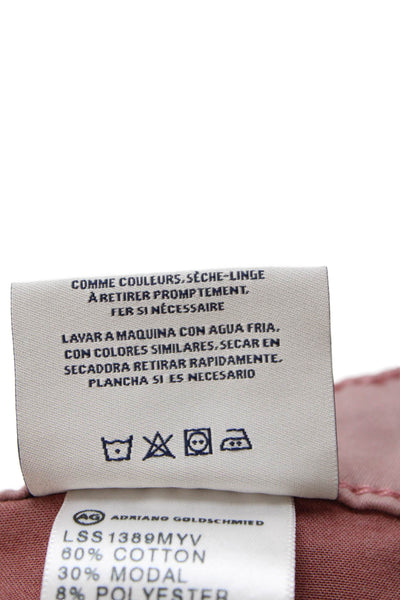 AG Adriano Goldschmied Womens Cotton Blend Skinny Pants Pink Size 26R