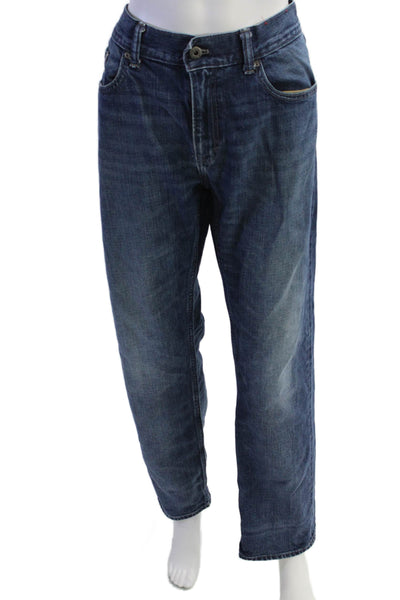 Banana Republic Womens Cotton Zip Button Wide Leg Jeans Blue Size EUR 34