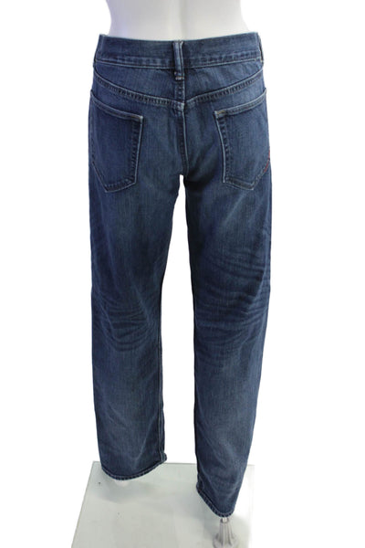 Banana Republic Womens Cotton Zip Button Wide Leg Jeans Blue Size EUR 34