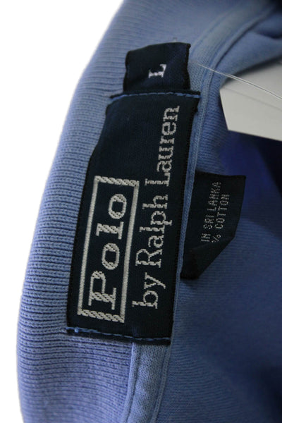 Polo Ralph Lauren Mens Blue Label Cotton Short Sleeve Polo Shirt Blue Size L