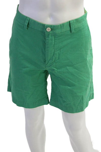 Vineyard Vines Mens Cotton Zip Button Corduroy Shorts Green Size EUR 34