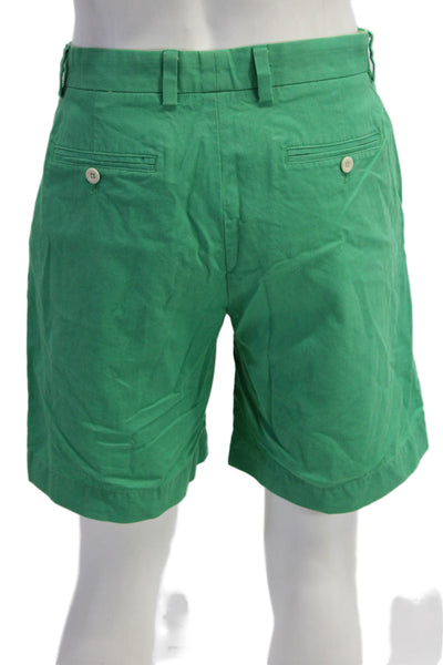Vineyard Vines Mens Cotton Zip Button Corduroy Shorts Green Size EUR 34