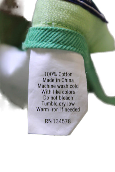 Vineyard Vines Mens Cotton Zip Button Corduroy Shorts Green Size EUR 34