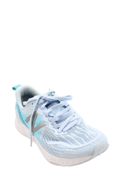 New Balance Girls Round Toe Lace Up Rubber Sole Trainer Sneakers Blue Size 5.5