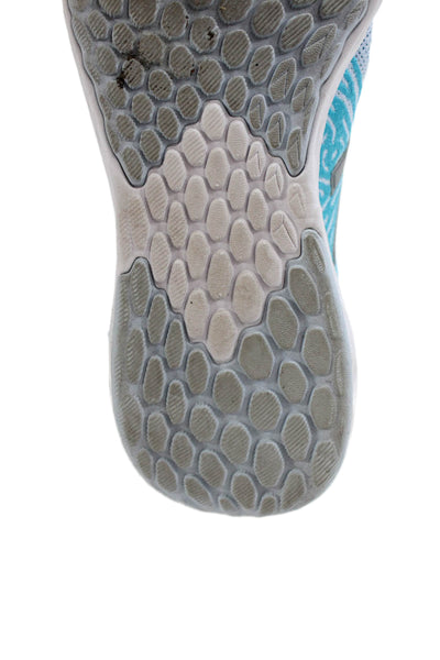 New Balance Girls Round Toe Lace Up Rubber Sole Trainer Sneakers Blue Size 5.5